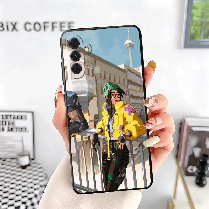 V-Valorant Killjoy Soft Phone Case for Samsung A17 A37 A57 A16 A26 A36 A56 A15 A25 A35 A55 A14 A24 A34 A54 A13 A23 A33 A53 A52 A
