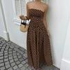 Spring and Summer New Style Sexy Polka Dot Elegant Waist-Slimming Slimming Dress Evening Gown
