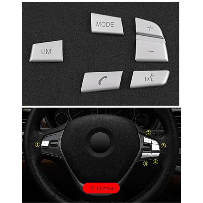 

Автомобильный Стайлинг, крышка кнопки рулевого колеса, накладка, наклейка для BMW 1/2/3/4/5/7 серии X1 X3 X5 F10 F20 F30 F34 F25 E70 серебряный