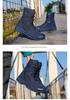 Botas Martin de Lona de Cano Alto com Sola Grossa - Sapatos Esportivos Outdoor da Moda