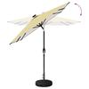Garden Umbrella with LED Lights and Base 200 X 300 Cm