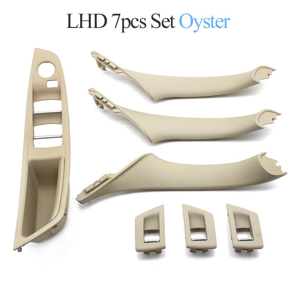 LHD High Quality Car Inner Passenger Door Panel Handle Pull Trim Cover For BMW F10 F11 F18 520 523 525 528 51417225865