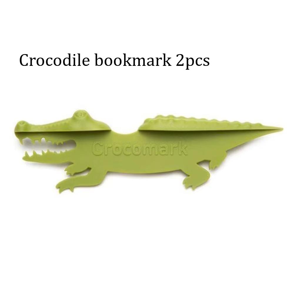 

Lightweight Plastic 3D Hippo/Crocodile Bookmark, Durable Material Page Marker Animal Bookmark, Book Page Holder