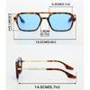 One Pair of Retro Square Frame Women'S Fashion Glasses Pilot Small Frame Classic Glasses Frame Very Suitable for Street Style