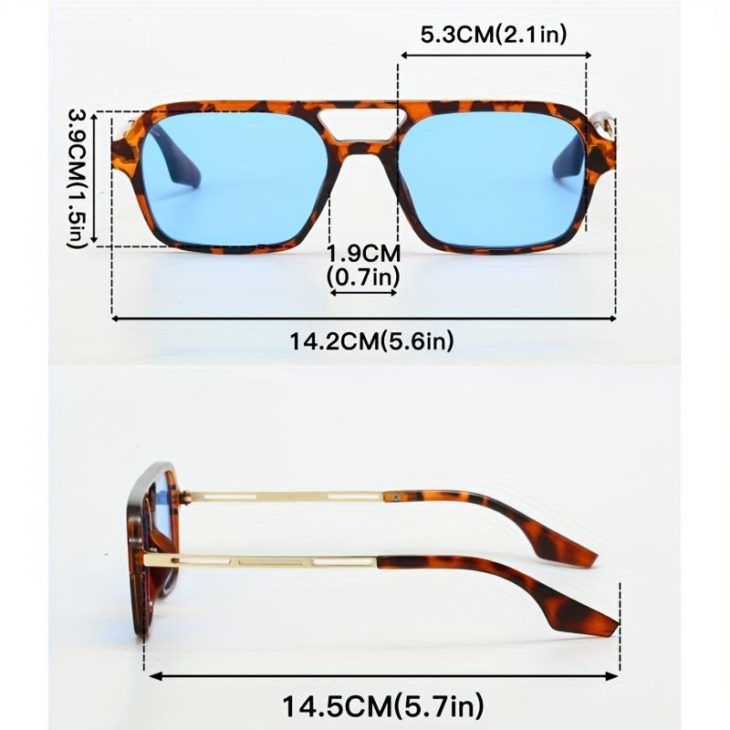 One Pair of Retro Square Frame Women'S Fashion Glasses Pilot Small Frame Classic Glasses Frame Very Suitable for Street Style