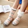 Christmas Fuzzy Socks Womens Winter Thermal Warm Floor Sock Soft Female Home Indoor Gifts Non Slip Grip Slipper Sock Fluffy