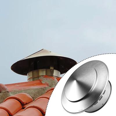 75-200mm Nerezová komínová krytka Větrací otvor na vnější stěně Střešní potrubí Digestoř Pro větrací potrubí Větrací otvor Střešní komínová krytka