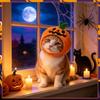 BEAUTY PLAYER Halloween Pet Costume Pumpkin Hat Transformation Photo Prop Party Cats Puppies