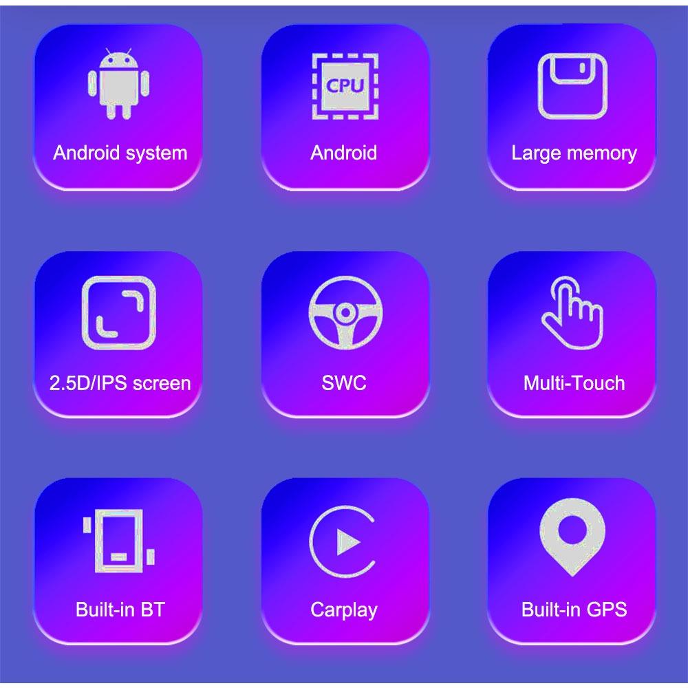 7'' Car Radio Android Carplay For PEUGEOT 206 206CC 206SW 2000-2008 Car Multimedia Player Autoradio 1+32GB