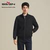 SEPTWOLVES Men's Wool Blend Stand-Collar Jacket