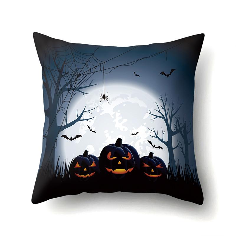 Halloween Pillowcase Car Waist Pillow Pumpkin Sofa Cushion Cover Office Home Living Room Pillowcase