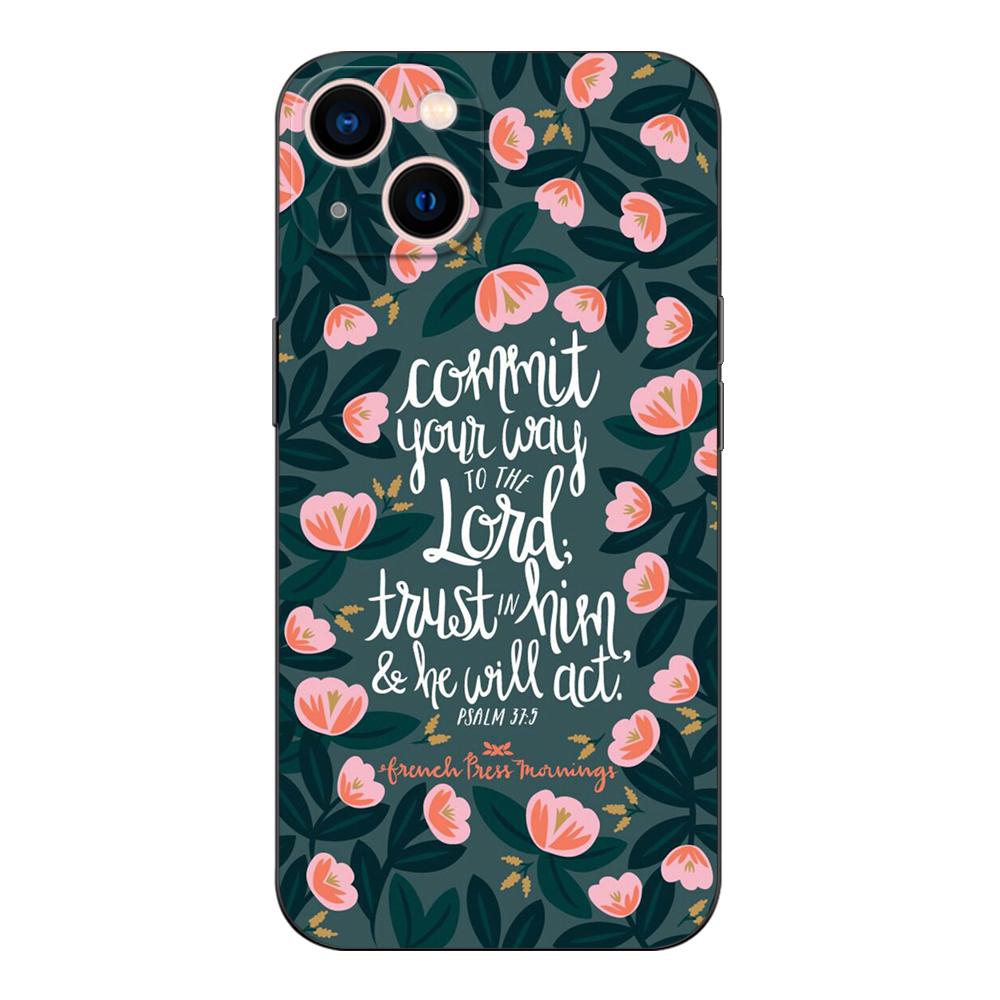 Black Tpu Case For Oneplus 8 Pro 8t 9 9R Nord 2 Ce N10 N100 N200 4G 5G  Bible Quotes