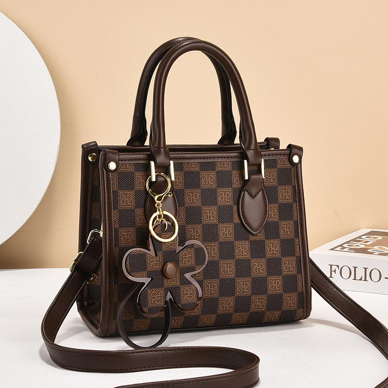 Women's bag small square bag 2025 new retro messenger bag flower large capacity portable tote bag women's bag female tide