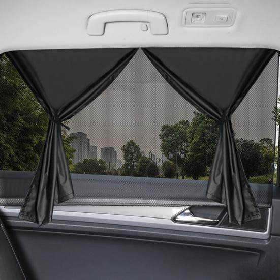 Car Side Window Sunshade Cover Double Layer Car Privacy Curtain Strong Magnetic Adsorption Simple Installation UV-Proof Auto Windshield Sunshade
