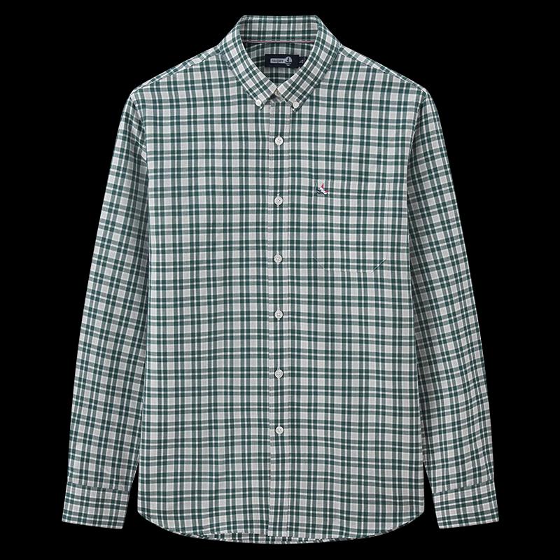 Navigare Men's Long-Sleeve Plaid Shirt