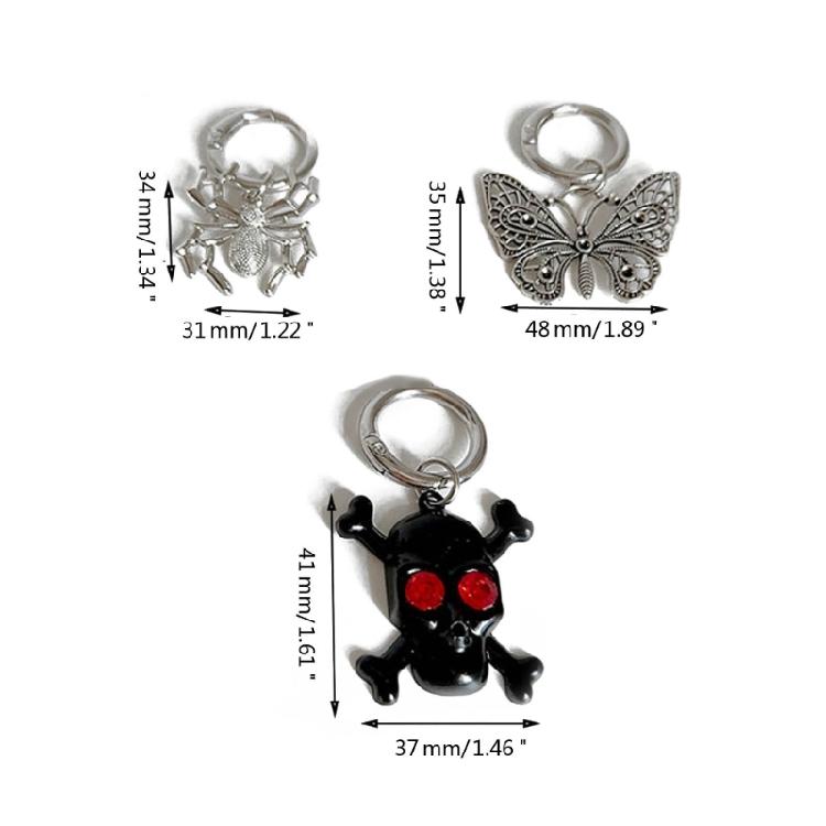 Pack of 2 Stylish Punk Shoe Buckles Adornments Unique Accessories for a Fashionable Look Shoe Buckles with Punk Styles