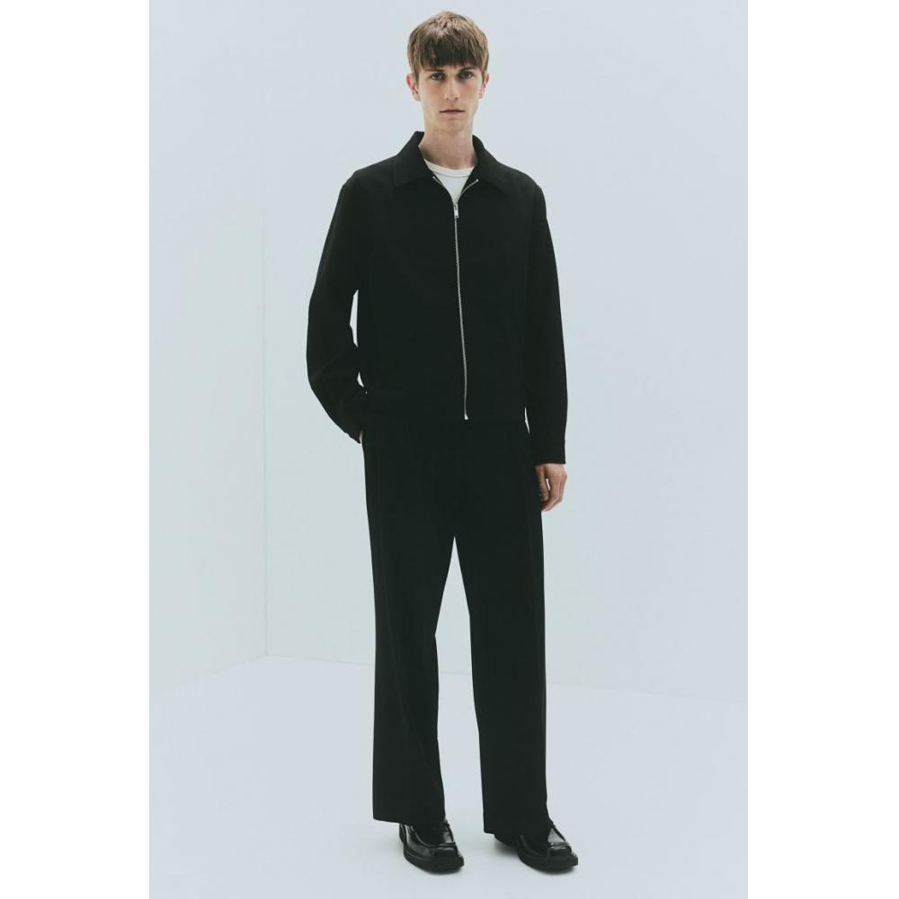 H M Regular Fit sHirt Jacket Black