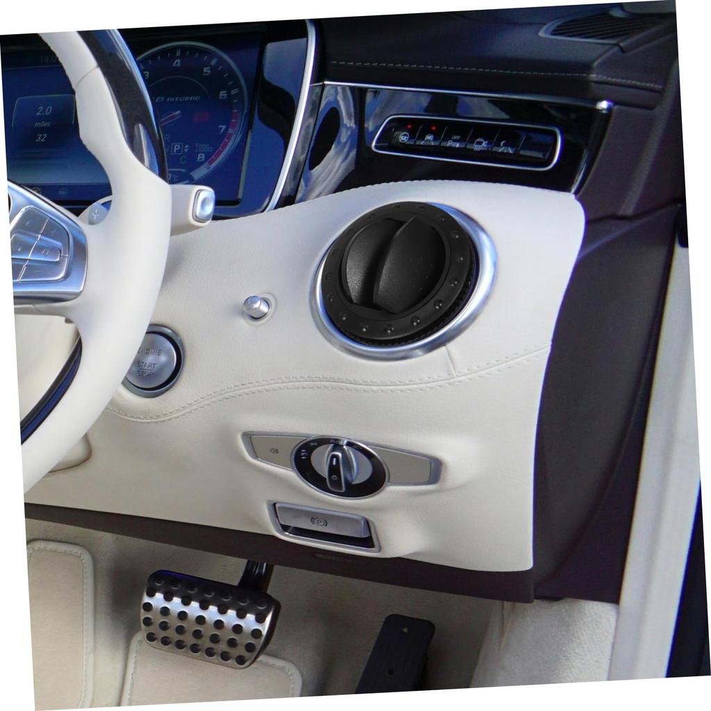 DRESSOOS Ergonomický design 60mm Větrací otvor Díly pro ventilaci automobilu Univerzální střih Černá