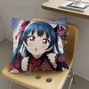 1pc Yoshiko Tsushima Anime Characters Pillow Case Fashion Square Pillowcase Bedroom Sofa Room Ins Decoration Leisure