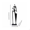 Abstract Human Figure Rustic Minimalist Style Metal Person Sculpture Unique Design Modern Art Statue