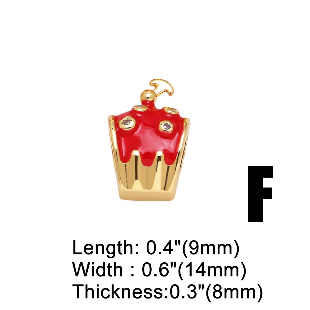 

Серебряные модные розовые эмалевые подвески-мороженое для браслета с медным позолоченным фианитом, принадлежности для изготовления ювелирных изделий в виде детской коляски Chma308