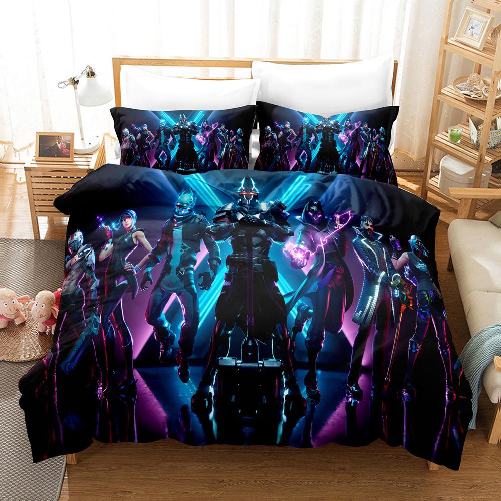 

Digital Printing Fortnite Bedding Three-Piece Set Plus Printing Four-Piece Set 210 * 210 three-piece set
