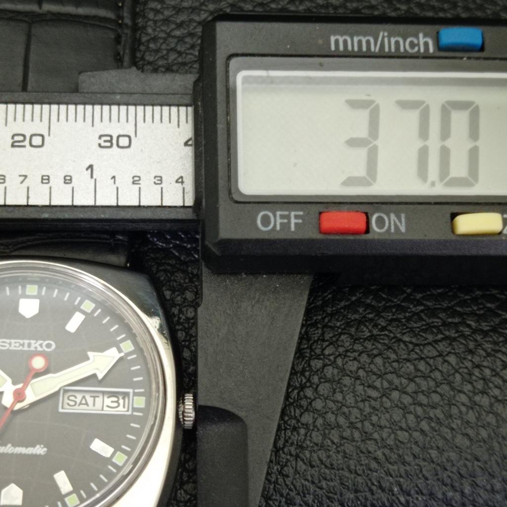 Seiko VINTAGE AUTOMATIC 6309A JAPAN MENS BLACK COLOR DIAL WATCH A700549-5 R203-a700549