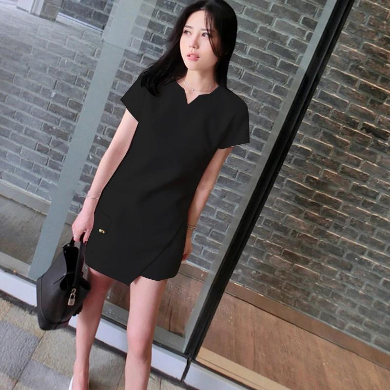 Women's Summer Suit Split Shirt + Shorts Casual Ladies Office Workt Two-piece Suit Set