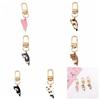 Korean Style Kitten Charm Zinc Zinc Alloy Keychains Animal  Fashion   Student