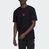 Adidas Originals 3D Trefoil Tee Casual Printed Logo Crew Neck Short Sleeve T-Shirt Men Tops Black GE0829