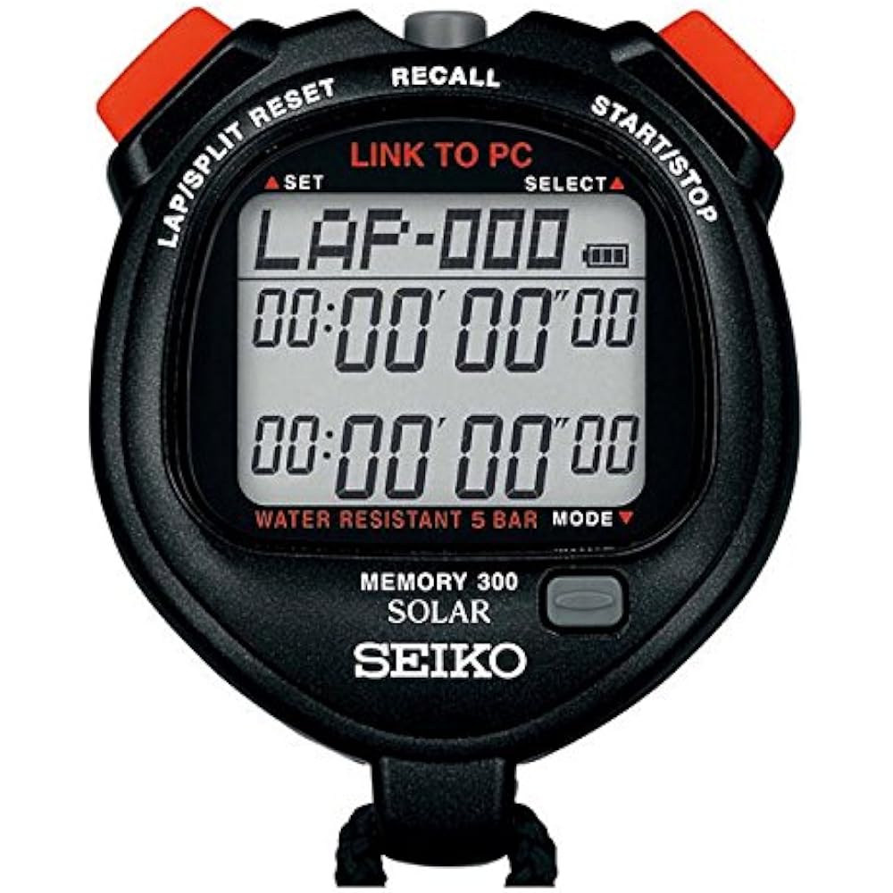 Seiko Data Communication Solar Stopwatch Block Memory SVAJ701