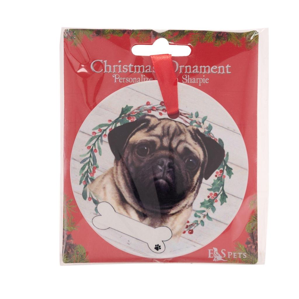 Best Of Breed Ceramic Pug Hanging Decoration