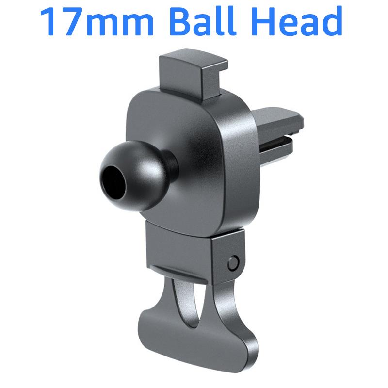Universal Car Air Vent Clip 17mm Ball Head for Car Phone Holder Stand Support Car Mobile Phone Mount GPS Bracket Accessory