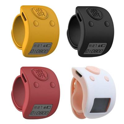 Digital Rechargeable 9 Digit Counter Buddha Beads Prayer Clicker LCD Finger Ring Hand Tally Counter
