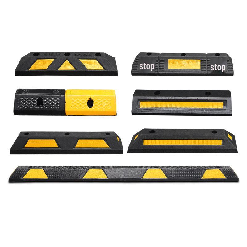 Rubber Car Wheel Chock and Parking Positioner Bollard