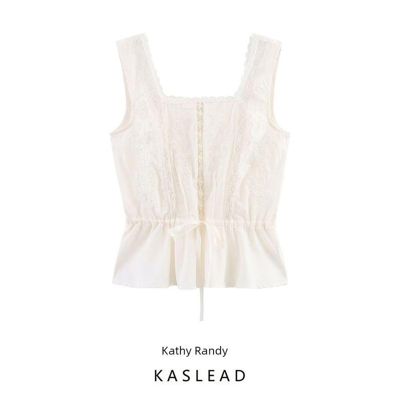 Kaslead New Women Clothes Western Style Fashion Lace Decorative Underwear Style Top 1377047