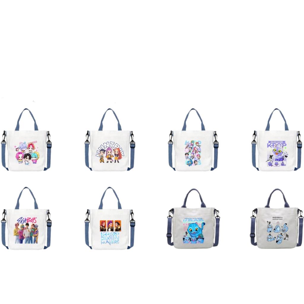 Girls Group Poster Printed Canvas Bag  Style Fan Support Zipper Handbag Women's Bag