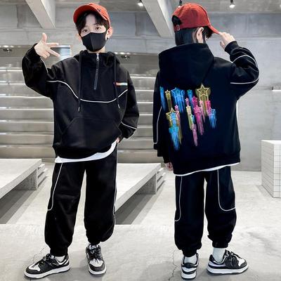 Felpe Pullover per Bambini Primavera e Autunno + Pantaloni Sportivi in Cotone 2 Pezzi Abbigliamento da Tuta per Ragazzi Vestiti Tuta Bambino