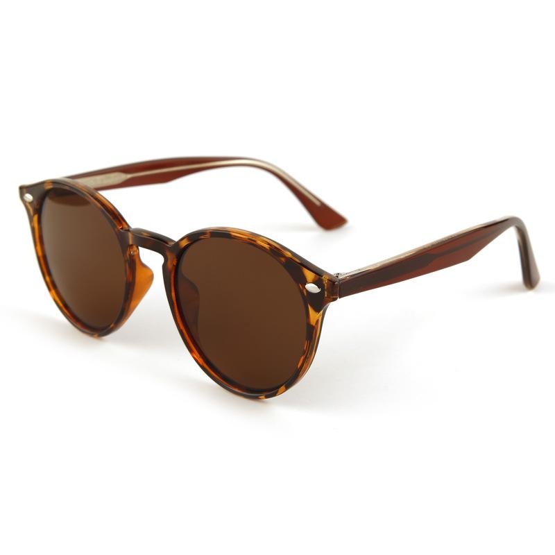 European and American personalized pin glasses legs sunglasses men's fashion round frame polarized sunglasses sunscreen sunshade glasses tide