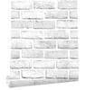 Peel And Stick Faux Brick Wallpaper White/Grey Self Adhesive Contact Paper Bathroom For Wall Home Decorative Wallpapers  Sticker
