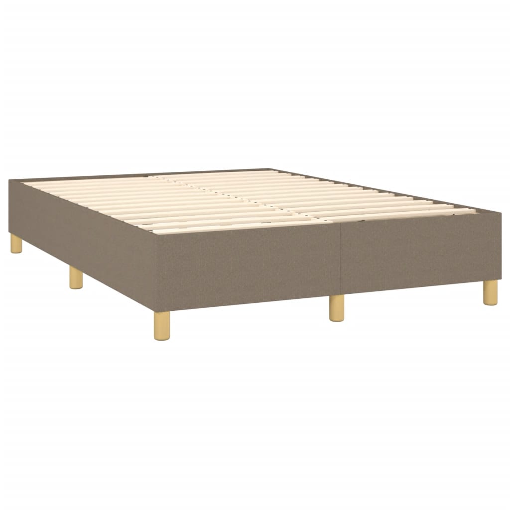 Vidaxl Rama Łóżka Bez Materaca, Taupe, 140X190 Cm, Obita Tkaniną