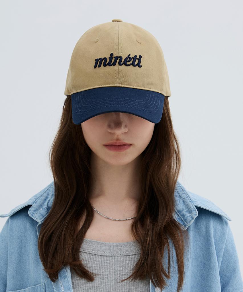 Mineti Two-Tone Lettering Ball Cap Y 10525 Mt