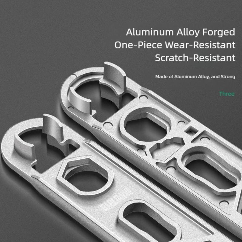 Easy to Use Aluminum Alloy Water Faucet Installation Wrench with 16 Functions for Multiple Pipe Size Quality Design