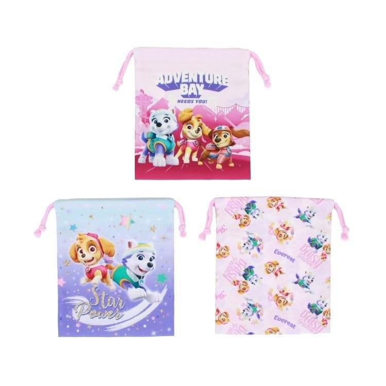 

Takanami Create Drawstring Bag S Набор из 3 Paw Patrol Going to Going to Learning Розовый/фиолетовый [129724] Детский сад, Школа,