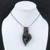 Labradorite Pendant Copper Wire Wrapped Pendant Labradorite Jewelry Handmade Pendant Designer Copper Jewelry Wire Wrapped Gemstone Pendant