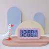 Student Electronic Alarm Clock Smart Mute Children's Bedroom Bedside Alert Temperature Weather Display Table Nordic Style