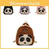 Adorable Plush Cartoon Panda Mini Backpack For Kids With Breathable Design And Fun Colors