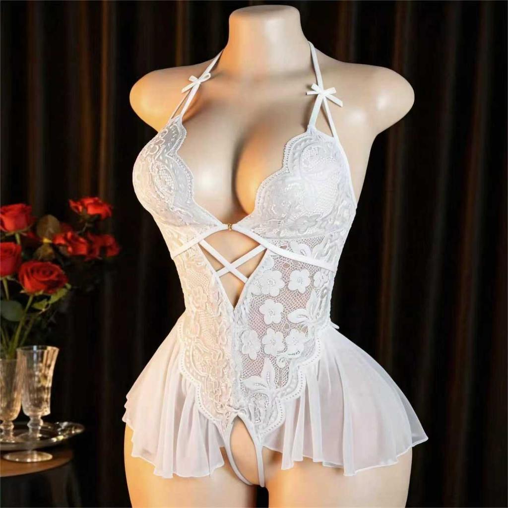 Popular Sexy Lace Suspender Skirt Summer Thin Couple Sexy Underwear Women's Source Factory