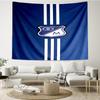 Blue And White Crest Pattern Printed Tapestry, for Bedroom,Livingroom, dormitory, Large Wall Decor, Fabric Decor Fan Birthday Gifts