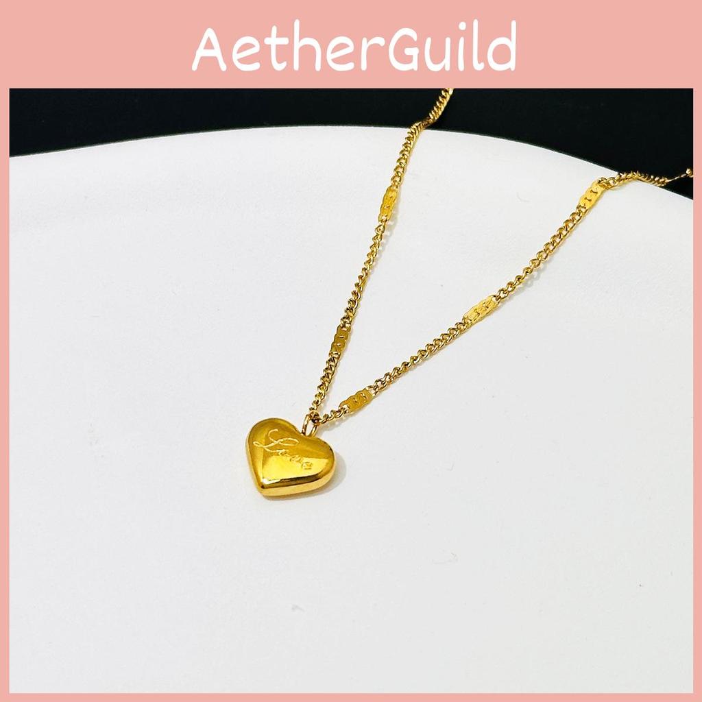 Minimalist Titanium Steel Letter Pendant Necklace With Gold Plating For Daily Wear And Gifts